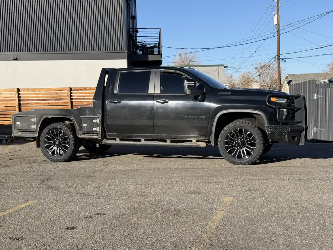 Replica Wheels Black and Milled 22" High Country 8x180mm Style 1140 Wheel on 2024 Chevrolet Silverado 3500HD