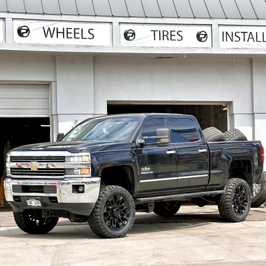 2016 GMC Sierra 2500HD Replica Wheels 22" High Country 8x180mm Style 1140 Black Wheel