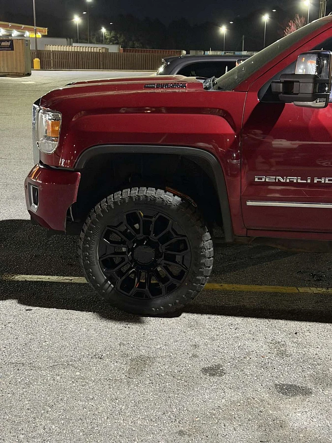 Black Replica Wheels 22" High Country 8x180mm Style 1140 on 2018 GMC Sierra 2500HD