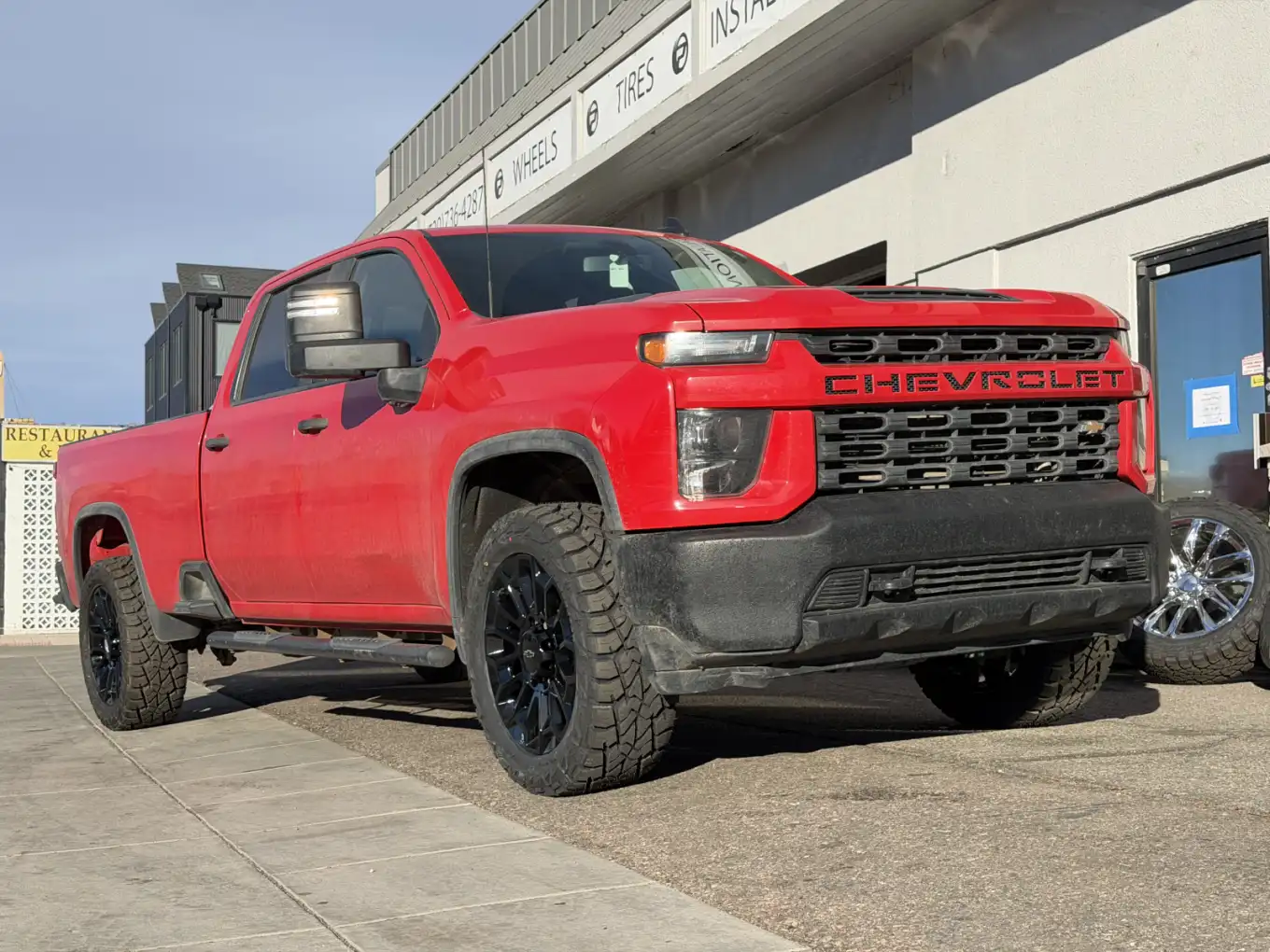 Replica Wheels 22" High Country 8x180mm Style 1140 Black Rim on 2024 Chevrolet Silverado 2500HD
