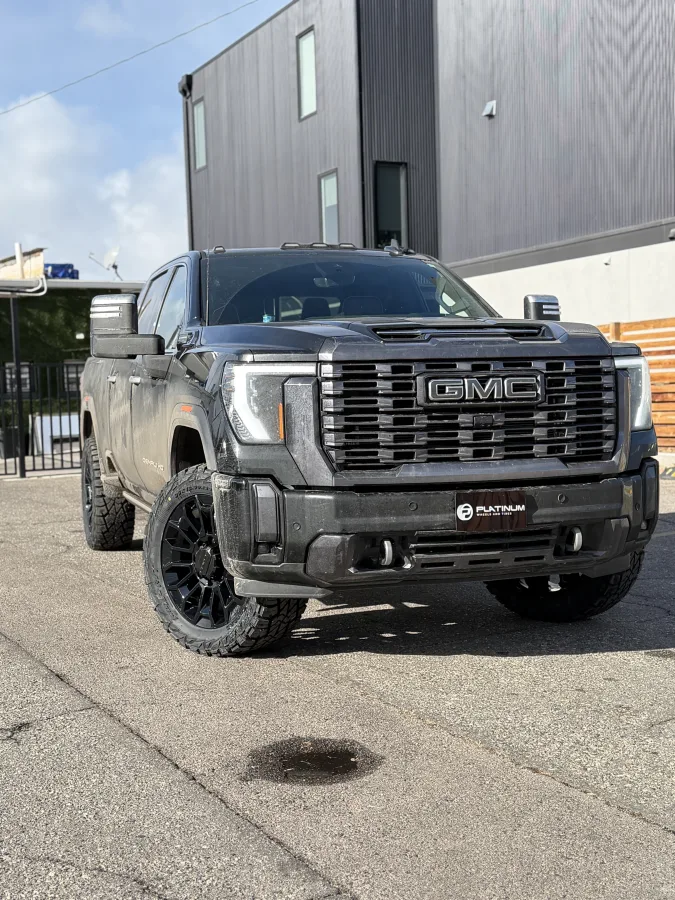 Replica Wheels 22" High Country 8x180mm Style 1140 Black Aftermarket Wheel on 2026 GMC Sierra 2500HD