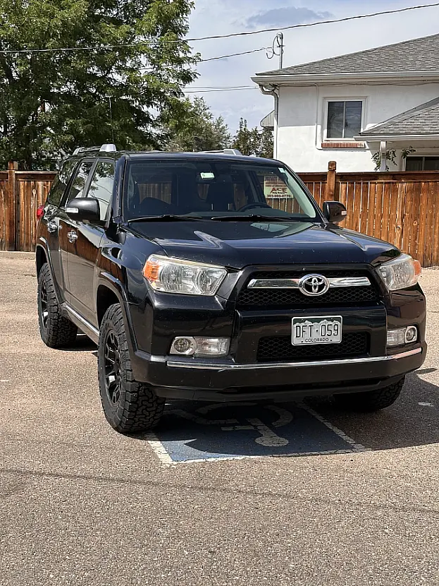 2017 Toyota 4Runner with Black Replica Wheels 17" TRD Pro 302 Rims