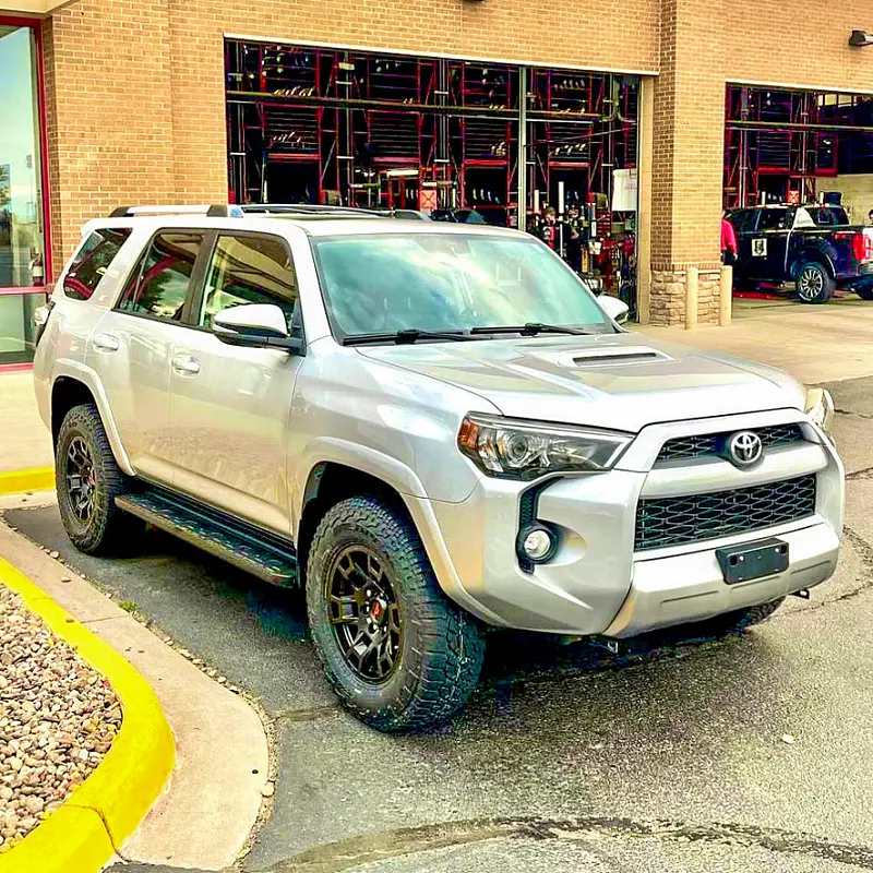 Replica Wheels Black Rims on 2017 Toyota 4Runner
