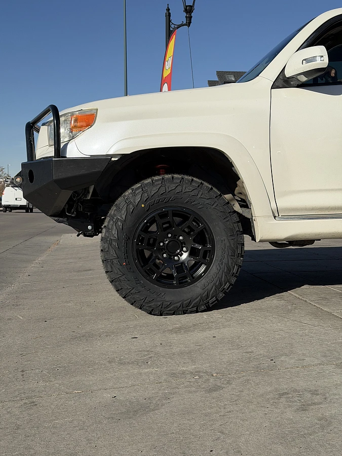 Replica Wheels 17" TRD Pro 302 Black Rim on 2017 Toyota 4Runner