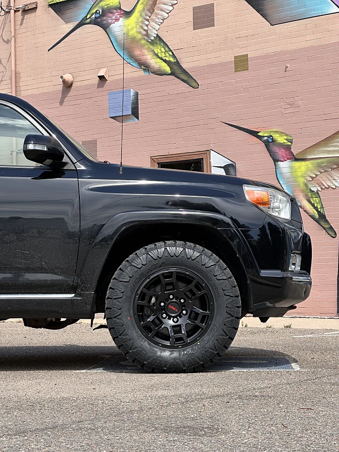 Replica Wheels Black 17" TRD Pro 302 Wheel on 2017 Toyota 4Runner