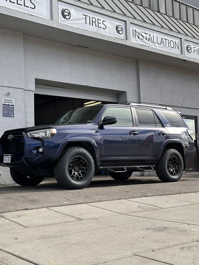 Black Replica Wheels 17" TRD Pro 302 on 2020 Toyota 4Runner