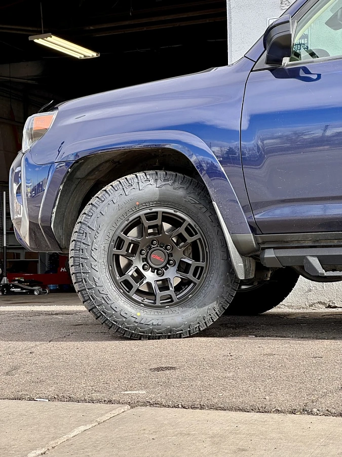 2020 Toyota 4Runner Replica Wheels 17" TRD Pro 302 Black Wheel