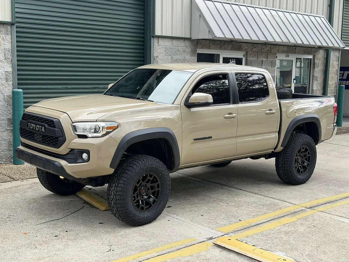 2021 Toyota Tacoma with Replica Wheels 17" TRD Pro 302 Black Rims