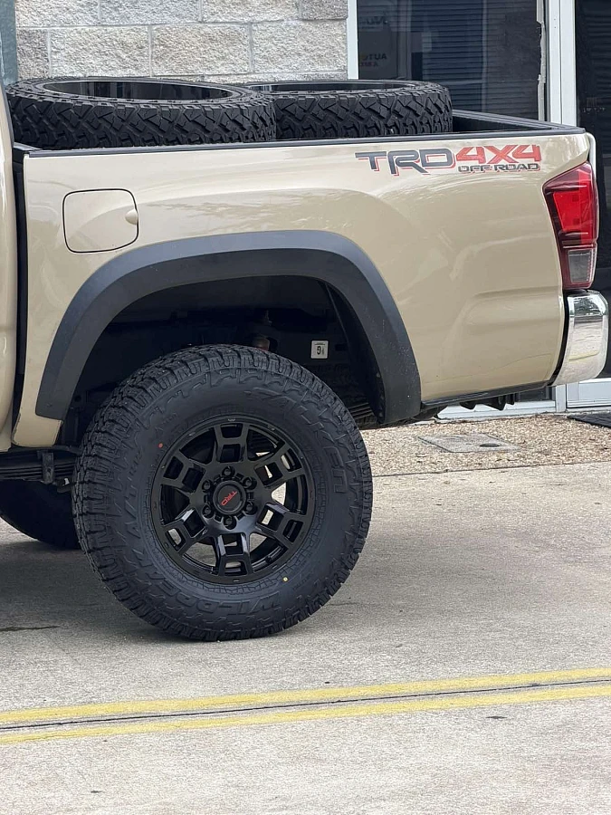 2021 Toyota Tacoma with Replica Wheels 17" TRD Pro 302 Black Wheels