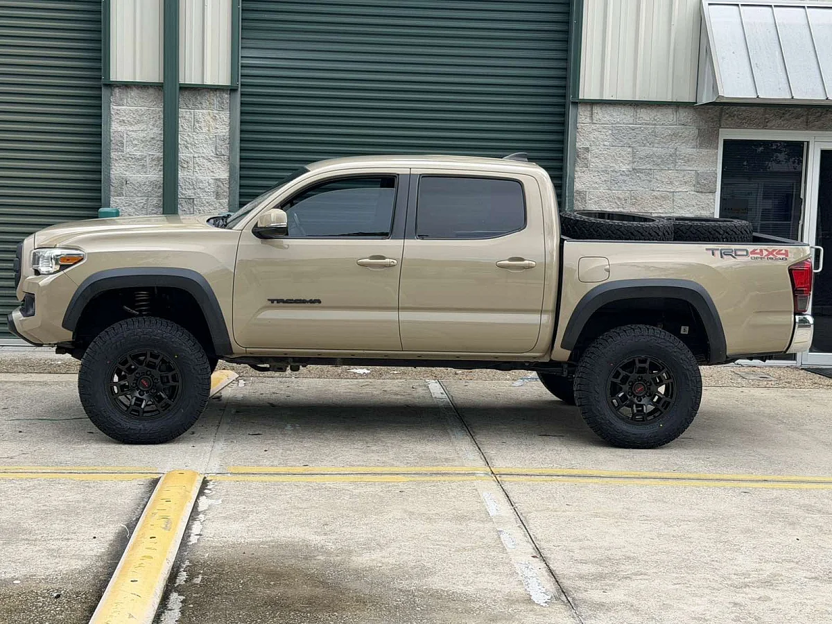 Replica Wheels 17" TRD Pro 302 — Black on 2021 Toyota Tacoma