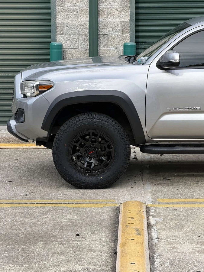 2022 Toyota Tacoma with Replica Wheels 17" TRD Pro 302 Black Rims