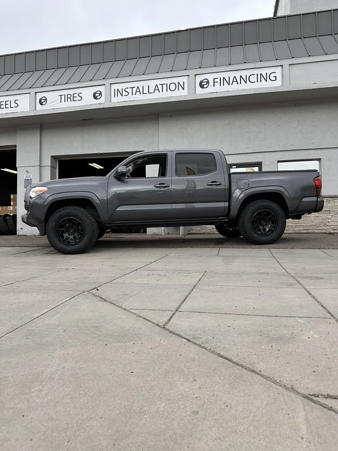 2022 Toyota Tacoma with Replica Wheels 17" TRD Pro 302 Black Wheels