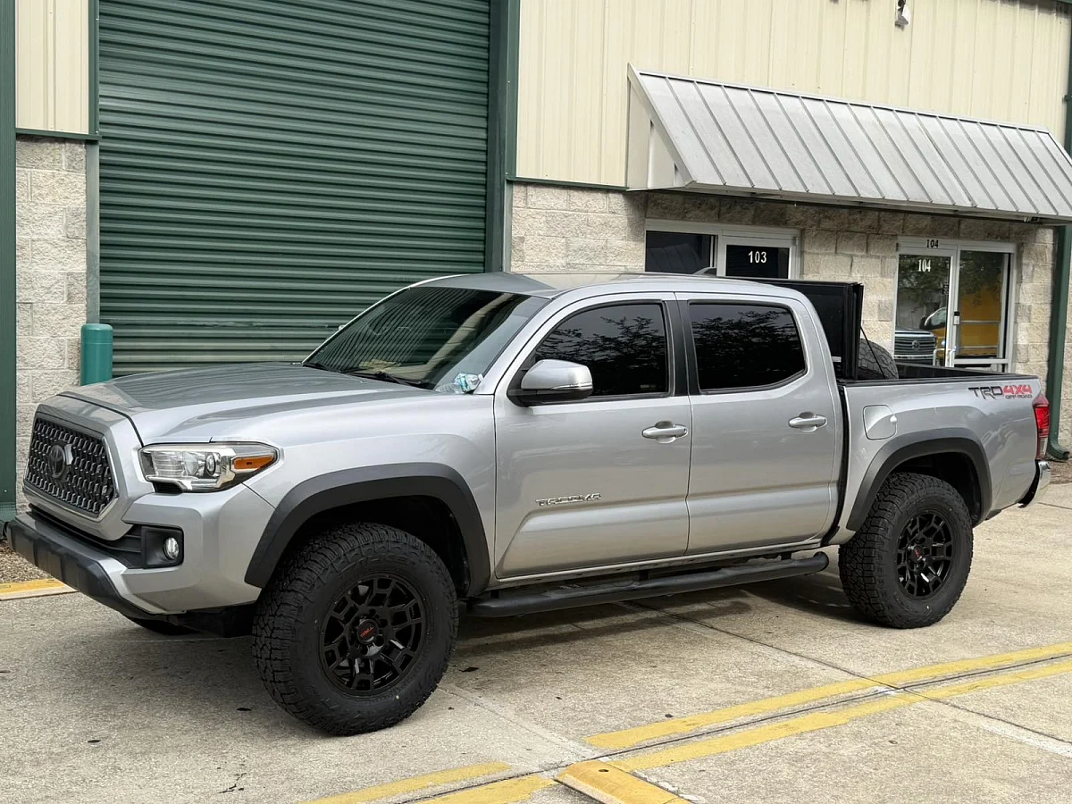 2022 Toyota Tacoma with Black Replica Wheels 17" TRD Pro 302 Rims