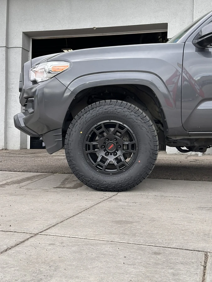 Replica Wheels 17" TRD Pro 302 Black on 2022 Toyota Tacoma