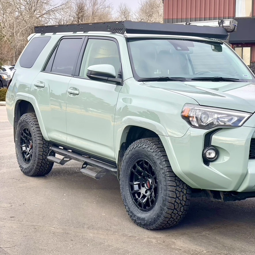 Replica Wheels 17" TRD Pro 302 Black Rim on 2023 Toyota 4Runner