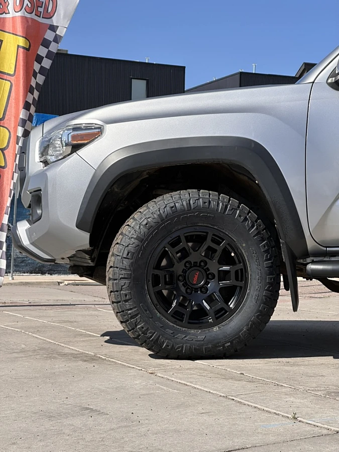 Replica Wheels 17" TRD Pro 302 Black Rim on 2023 Toyota Tacoma