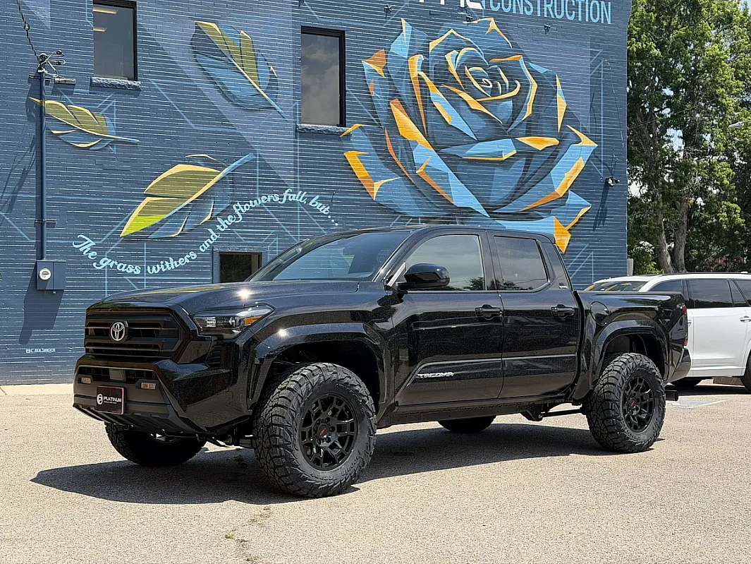 2024 Toyota Tacoma with Replica Wheels 17" TRD Pro 302 Black Rims