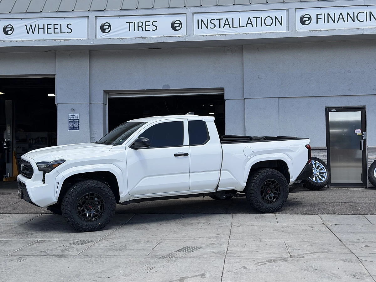 2025 Toyota Tacoma Rolling on Replica Wheels 17" TRD Pro 302 Black