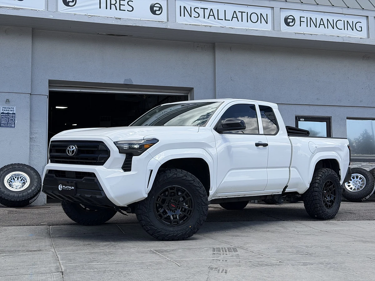 Black Wheels Replica Wheels 17" TRD Pro 302 on 2025 Toyota Tacoma