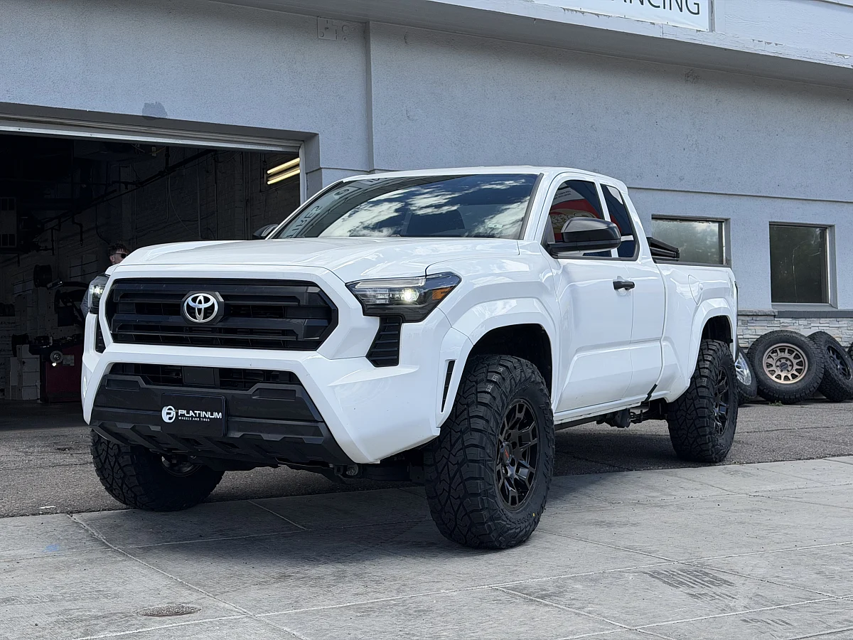 Replica Wheels Black Rims on 2025 Toyota Tacoma
