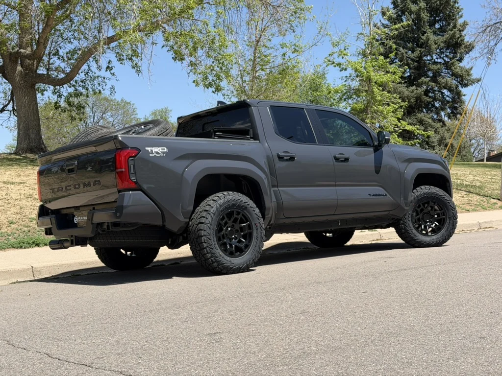 2026 Toyota Tacoma Rolling on Replica Wheels 17" TRD Pro 302 Black