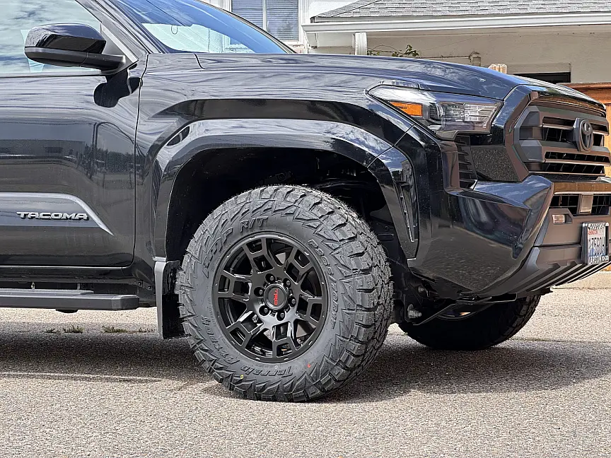 Replica Wheels 17" TRD Pro 302 Black Rim on 2026 Toyota Tacoma