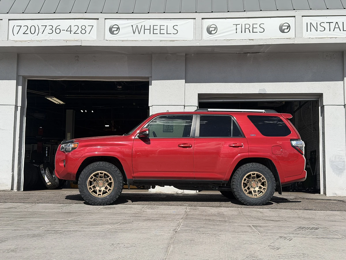 Bronze Replica Wheels 17" TRD Pro 302 on 2021 Toyota 4Runner