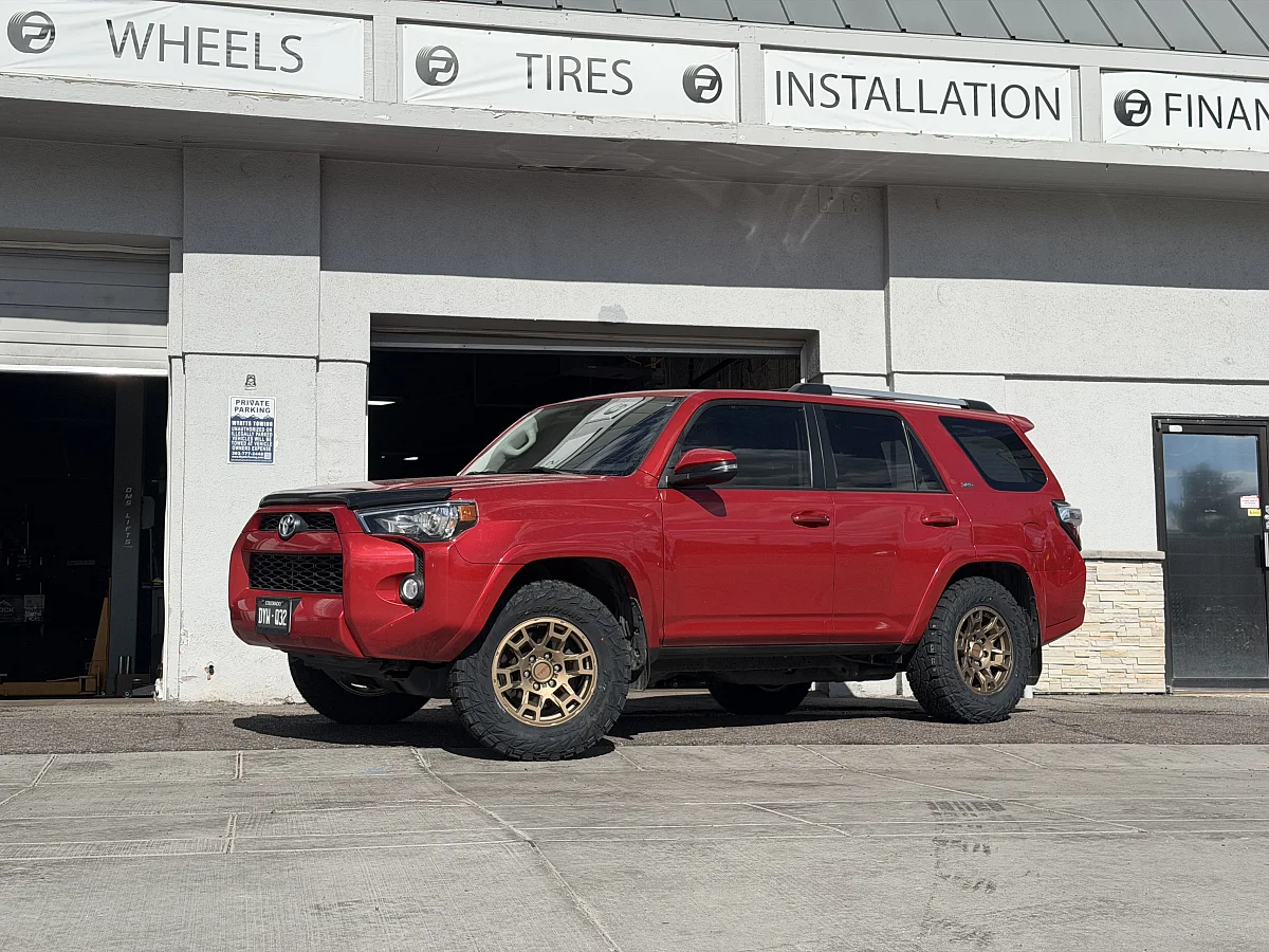 Replica Wheels 17" TRD Pro 302 Bronze Aftermarket Wheel on 2021 Toyota 4Runner