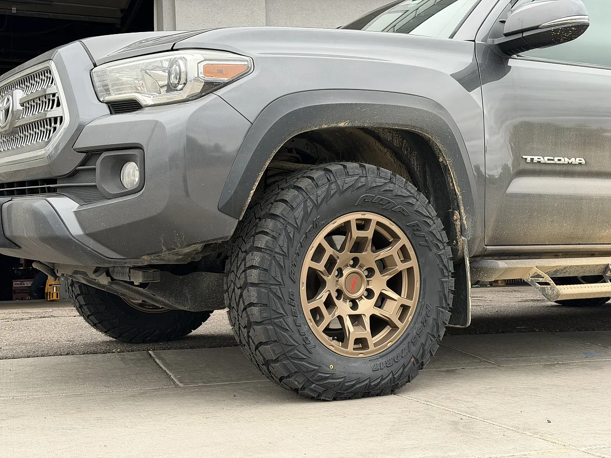 Bronze Replica Wheels 17" TRD Pro 302 on 2021 Toyota Tacoma