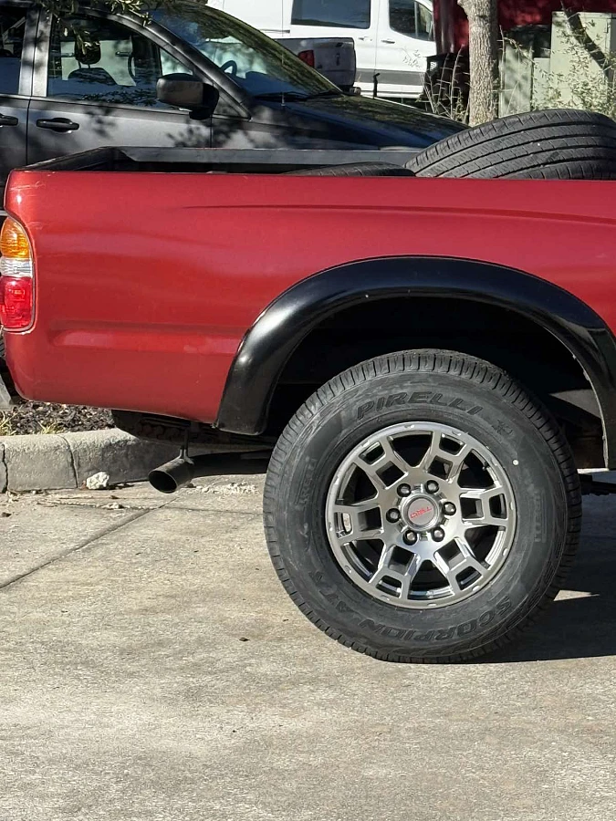 2004 Toyota Tacoma with Replica Wheels 17" TRD Pro 302 Silver Wheels