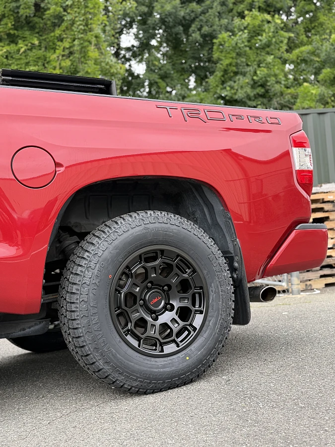 2020 Toyota Tundra with Replica Wheels 17" TRD Pro 303 Black Wheels
