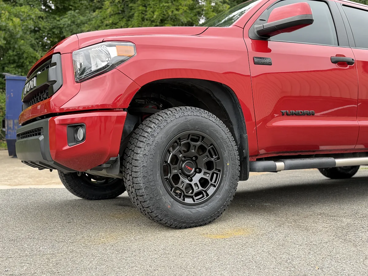 Black Replica Wheels 17" TRD Pro 303 on 2020 Toyota Tundra
