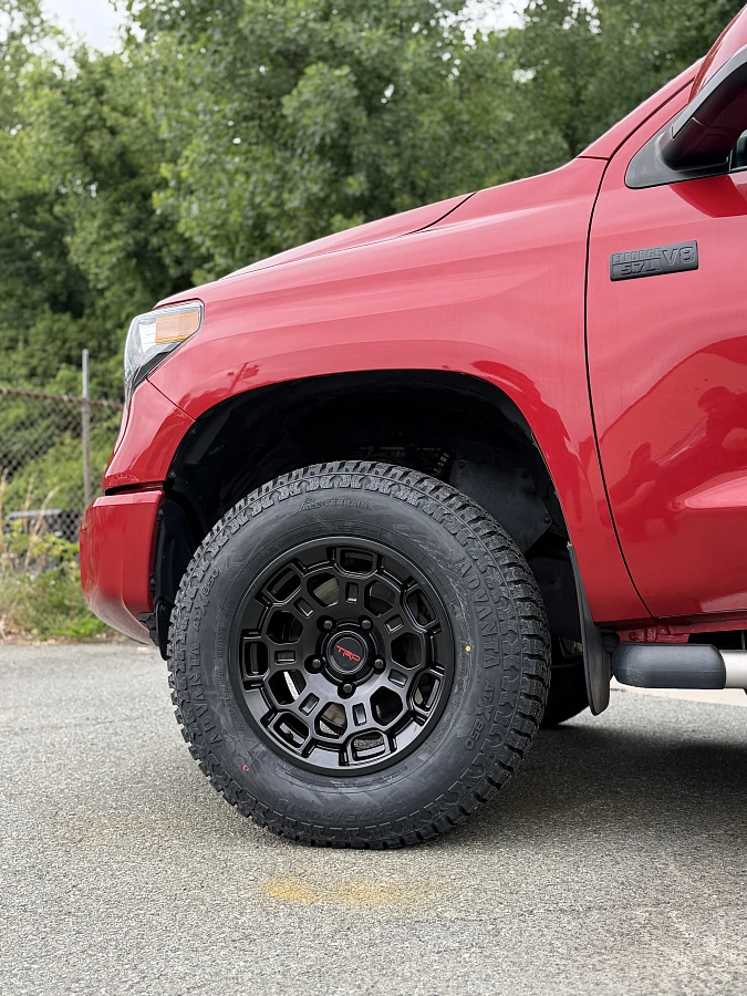 Replica Wheels 17" TRD Pro 303 Black Rim on 2020 Toyota Tundra