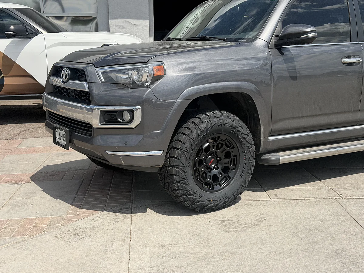Black Replica Wheels 17" TRD Pro 303 on 2021 Toyota 4Runner