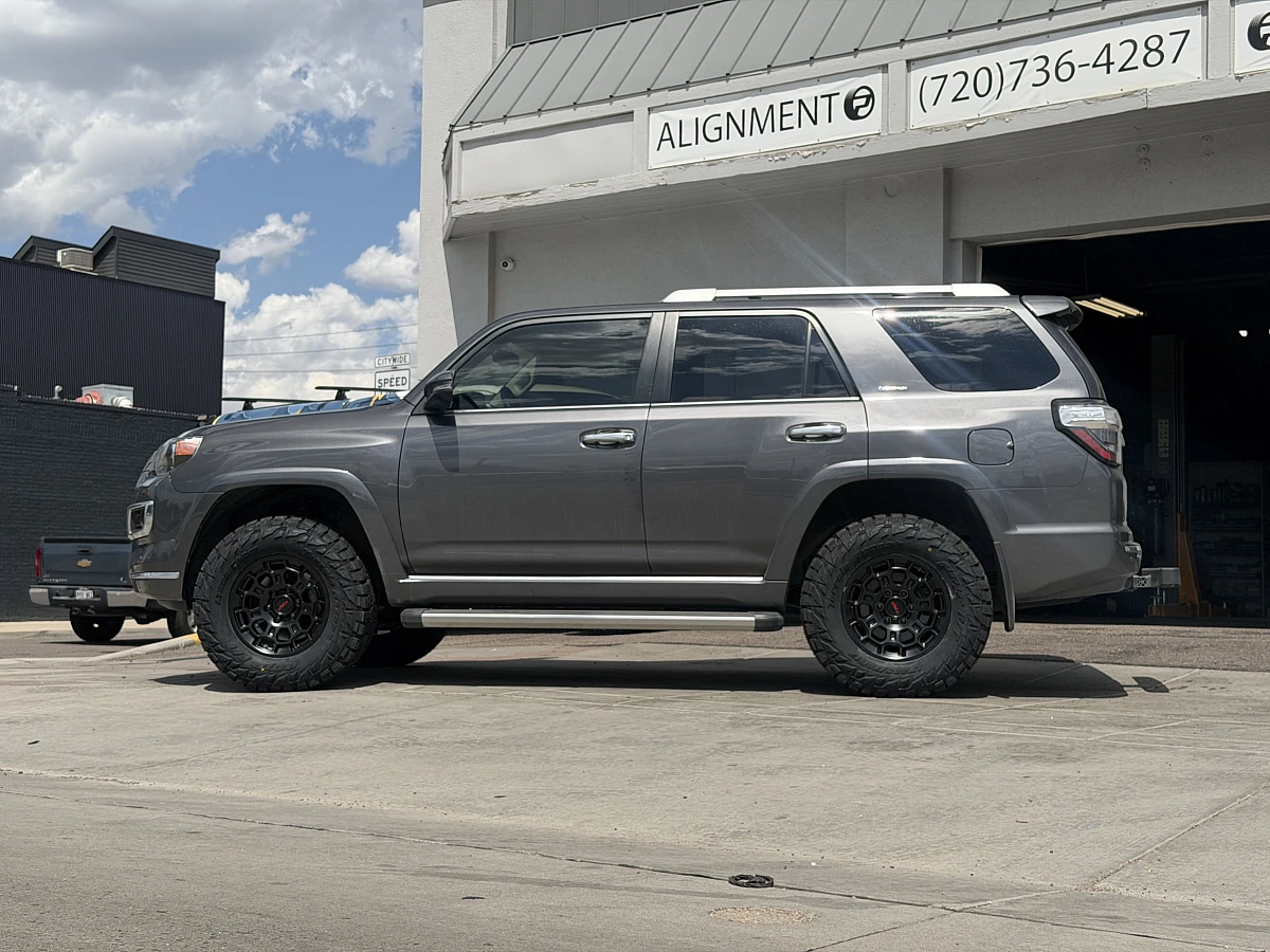Replica Wheels 17" TRD Pro 303 Black Aftermarket Wheel on 2021 Toyota 4Runner