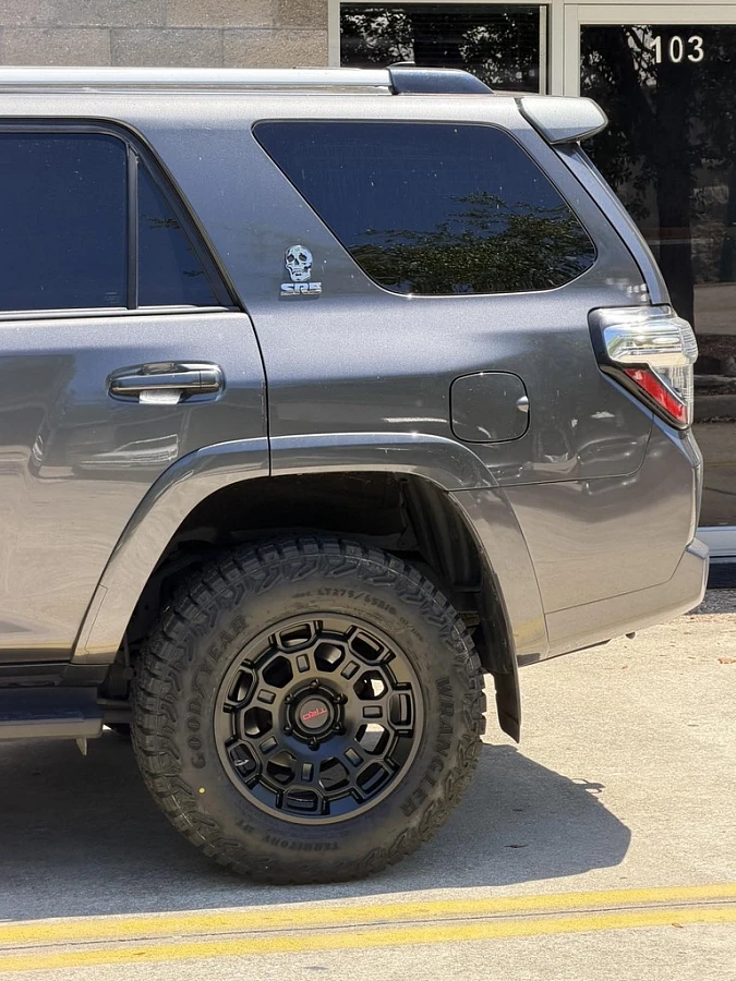 Black Replica Wheels 17" TRD Pro 303 on 2022 Toyota 4Runner