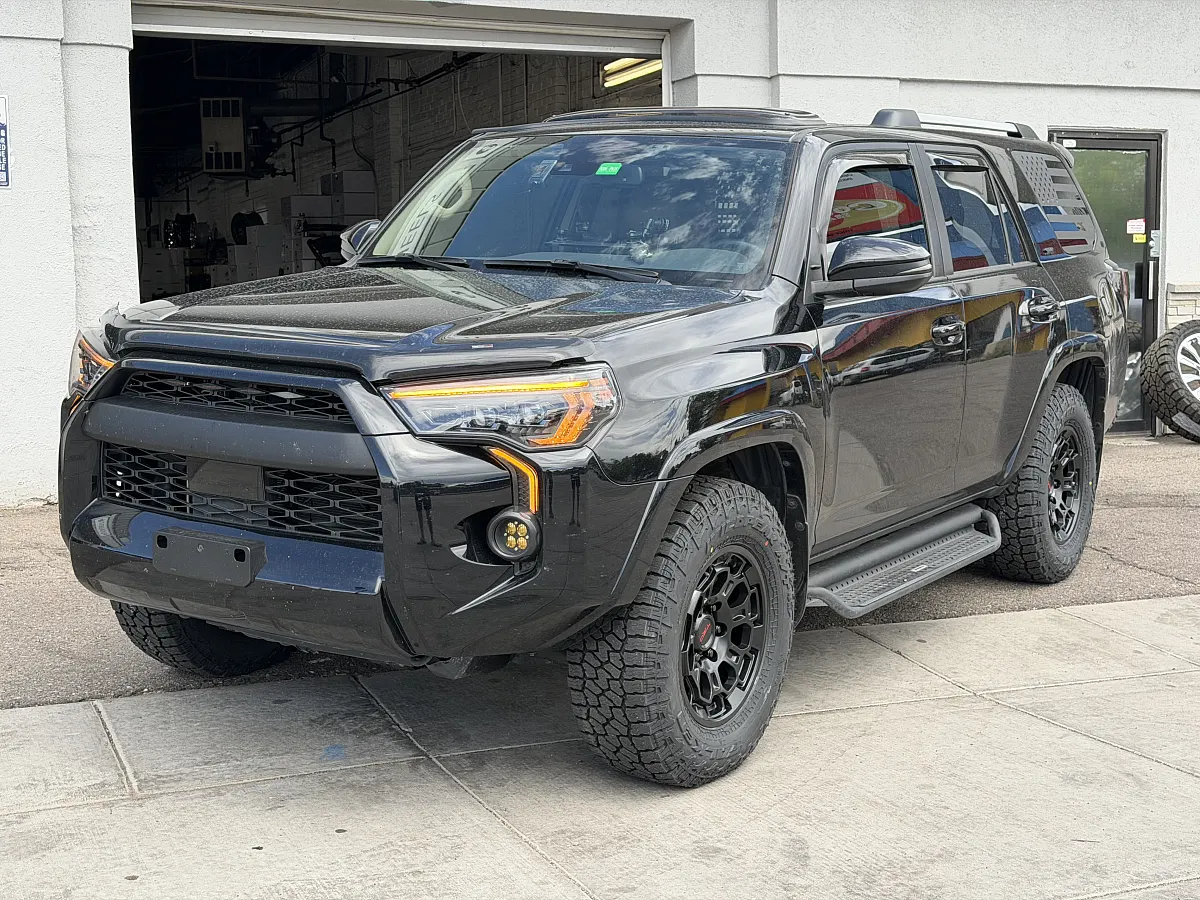 Black Replica Wheels 17" TRD Pro 303 Rim on 2023 Toyota 4Runner