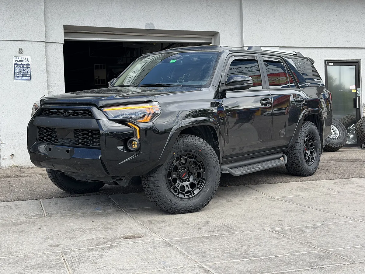 Replica Wheels 17" TRD Pro 303 Black Rim on 2023 Toyota 4Runner