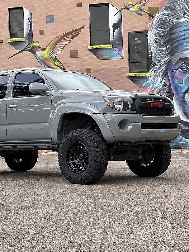 Replica Wheels 17" TRD Pro 305 Black Rim on 2014 Toyota Tacoma