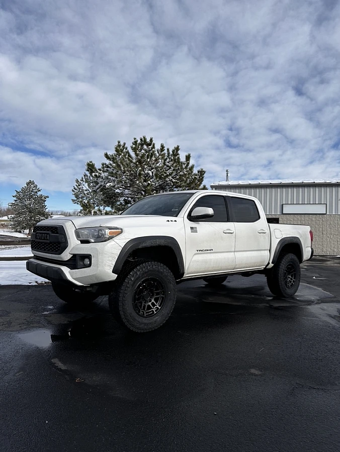 Black Replica Wheels 17" TRD Pro 305 on 2023 Toyota Tacoma