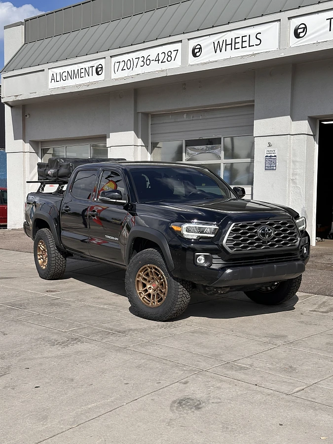 Replica Wheels 17" TRD Pro 305 Bronze Aftermarket Wheel on 2023 Toyota Tacoma