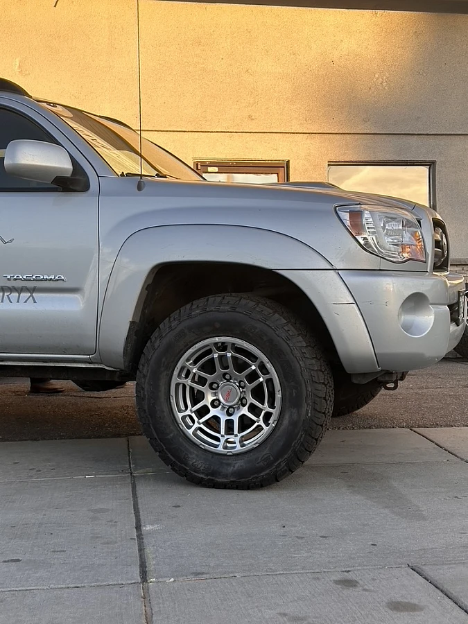 2013 Toyota Tacoma with Replica Wheels 17" TRD Pro 305 Silver Wheels