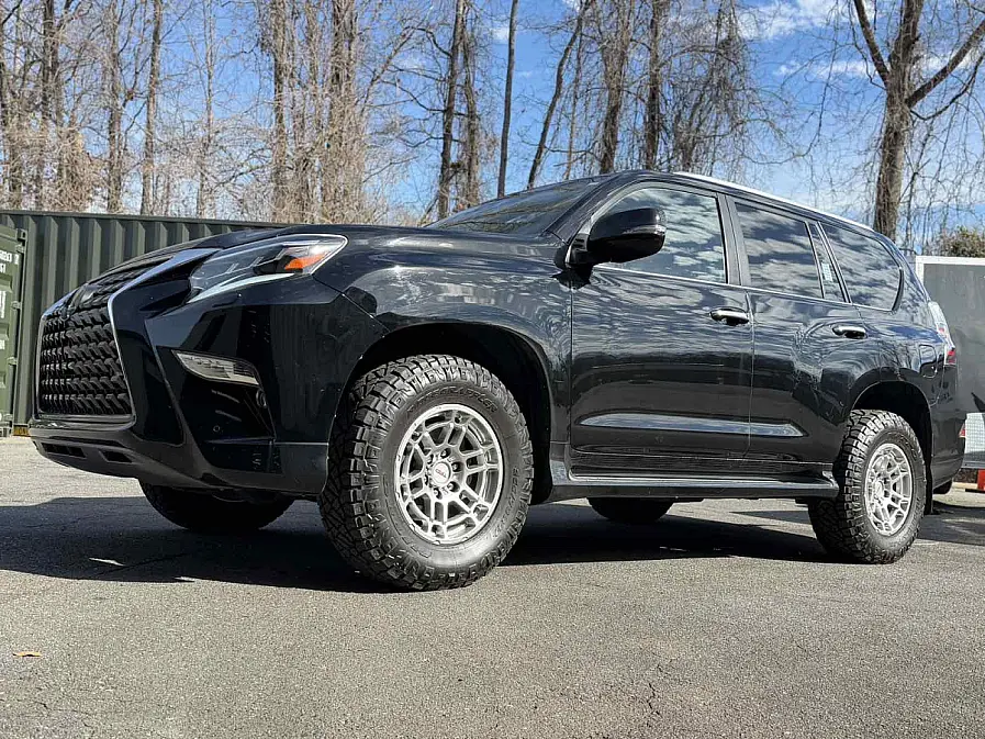 2021 Lexus GX with Replica Wheels 17" TRD Pro 305 Silver Wheels
