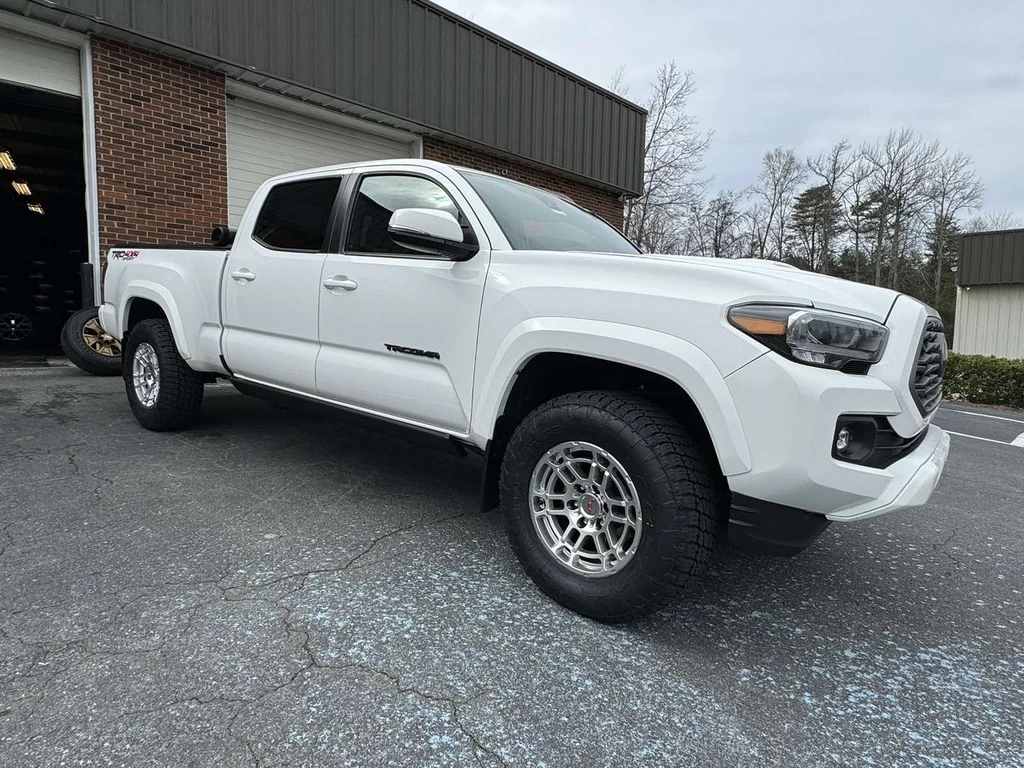 Silver Replica Wheels 17" TRD Pro 305 on 2023 Toyota Tacoma