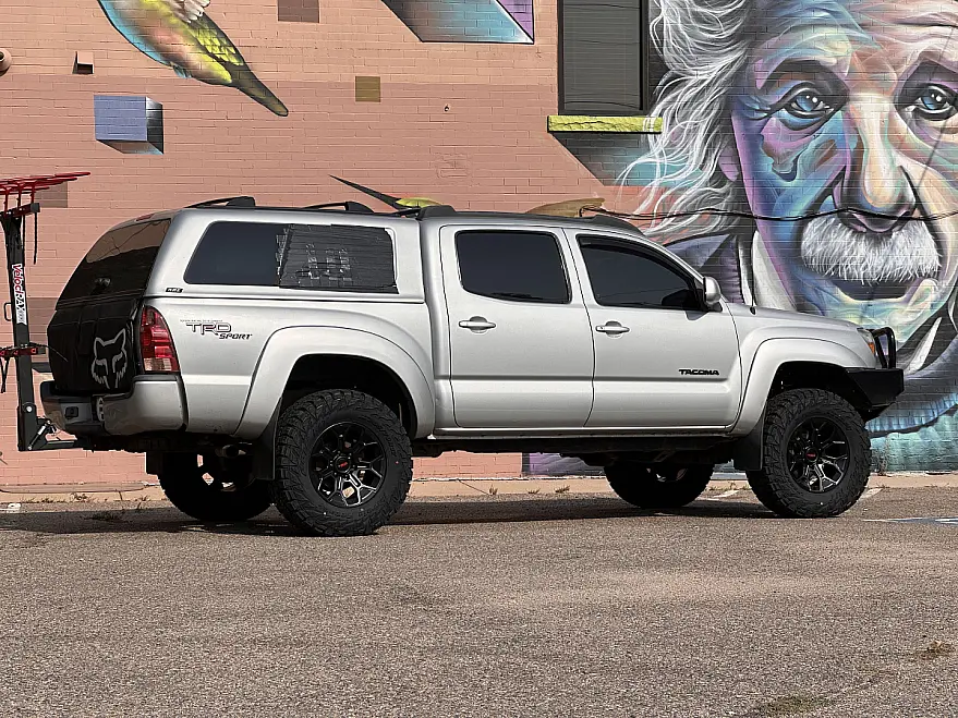 Black Replica Wheels 17" TRD Pro 308 on 2012 Toyota Tacoma