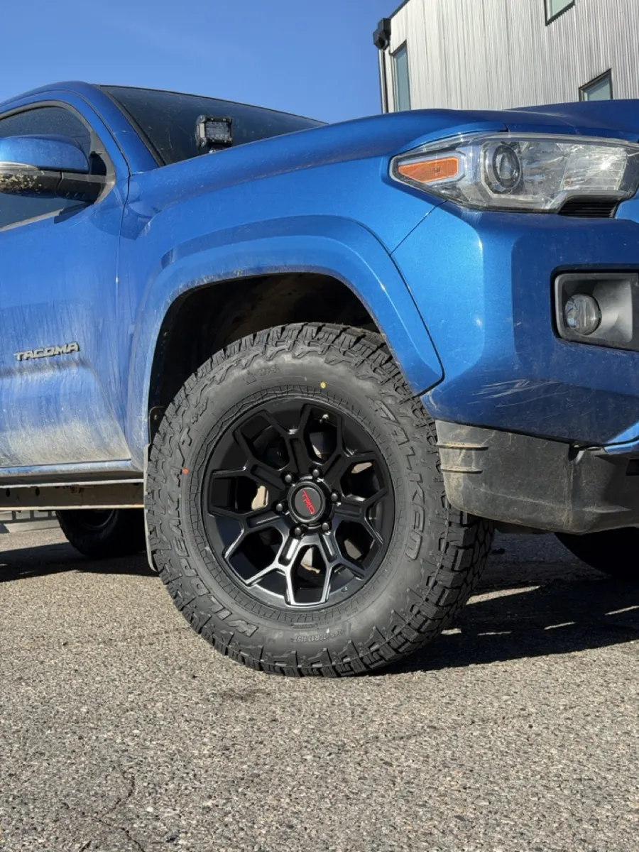 2020 Toyota Tacoma Equipped with Replica Wheels 17" TRD Pro 308 Black