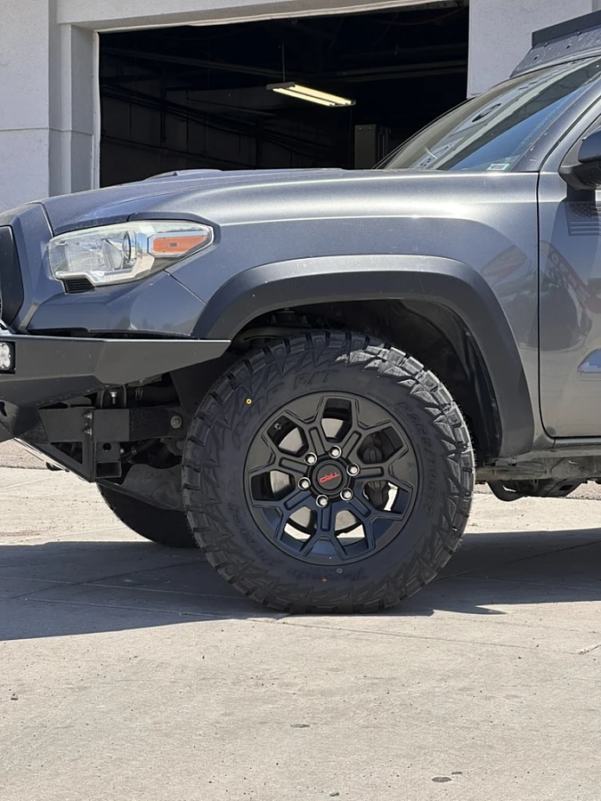 Replica Wheels 17" TRD Pro 308 Black on 2022 Toyota Tacoma