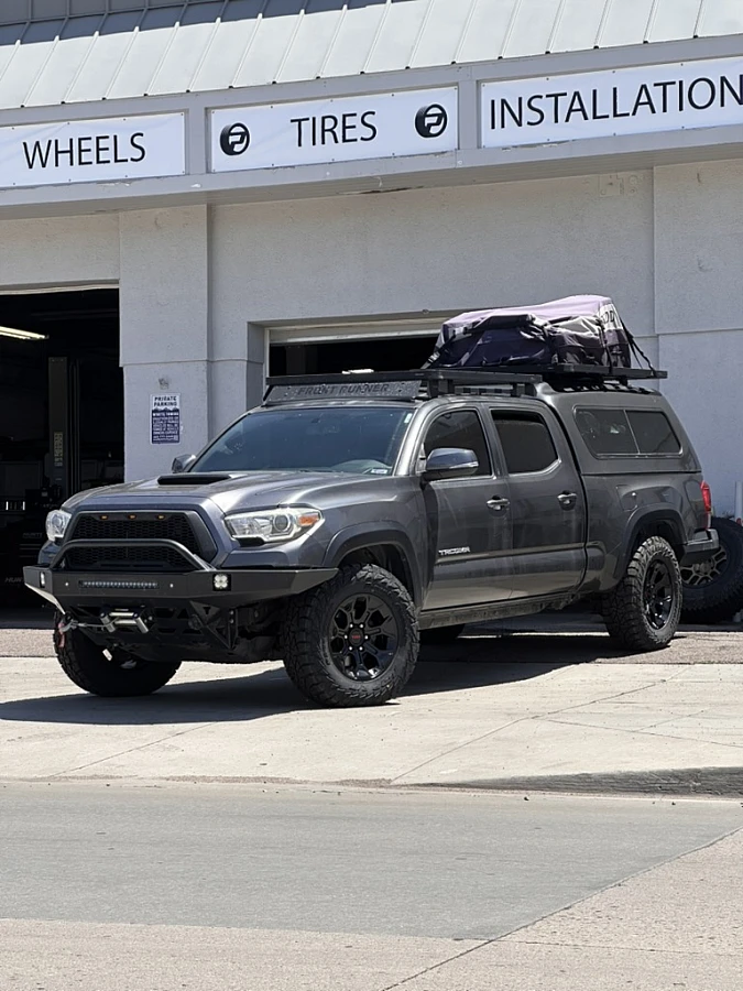 Replica Wheels 17" TRD Pro 308 Black Aftermarket Wheel on 2022 Toyota Tacoma