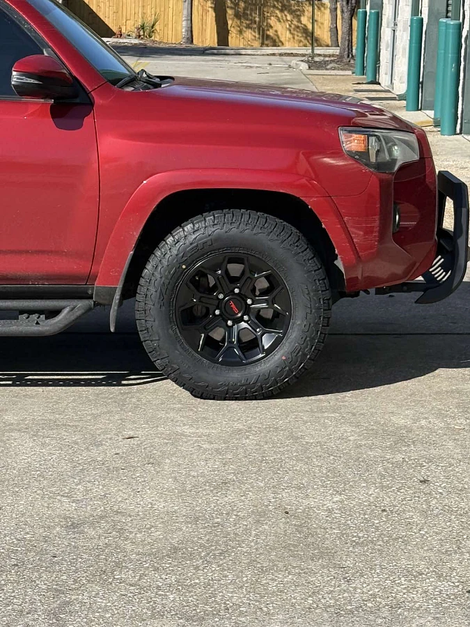 2023 Toyota 4Runner with Replica Wheels 17" TRD Pro 308 Black Wheels