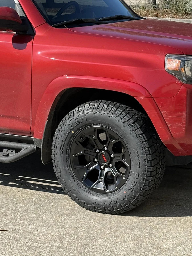 Black Replica Wheels 17" TRD Pro 308 on 2023 Toyota 4Runner